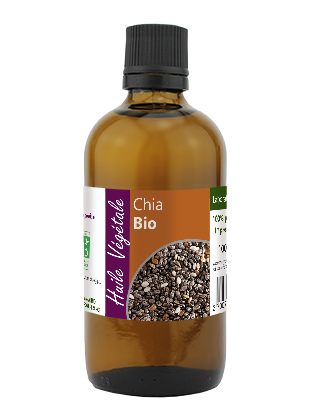 Chia Seed Oil - Organic Virgin Cold Pressed Oil, 100ml